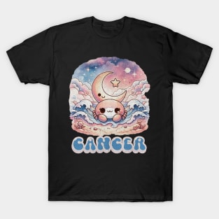 Cosmic Cancer Kawaii Crap Zodiac Sign Anime Birthday T-Shirt